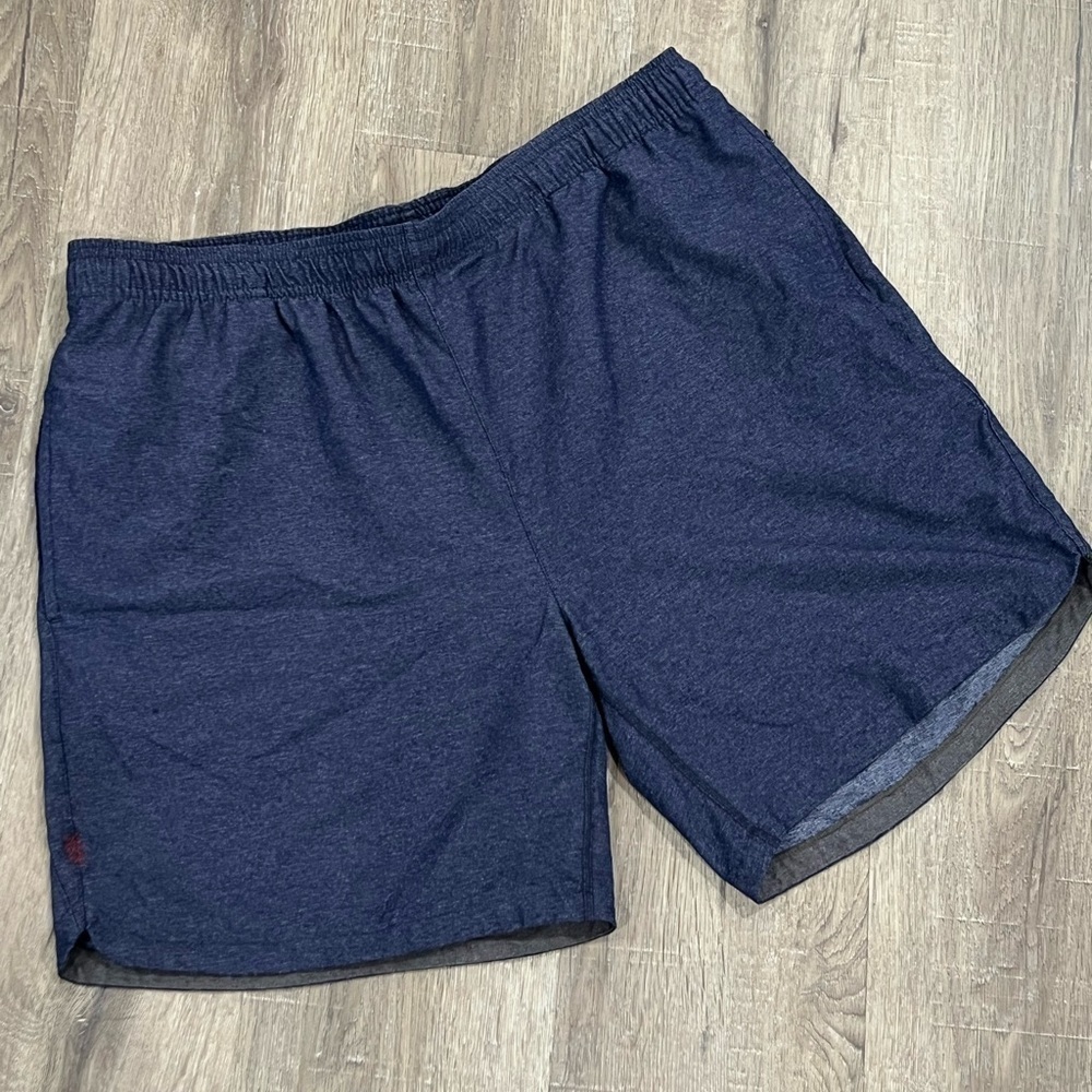 Rhone XL Men’s Navy Performance Stretch Cotton Blend Gym Athletic Workout Shorts